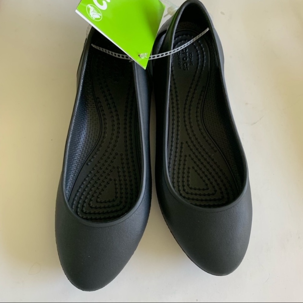 Crocs Laura Ballet Flats Black Comfort
